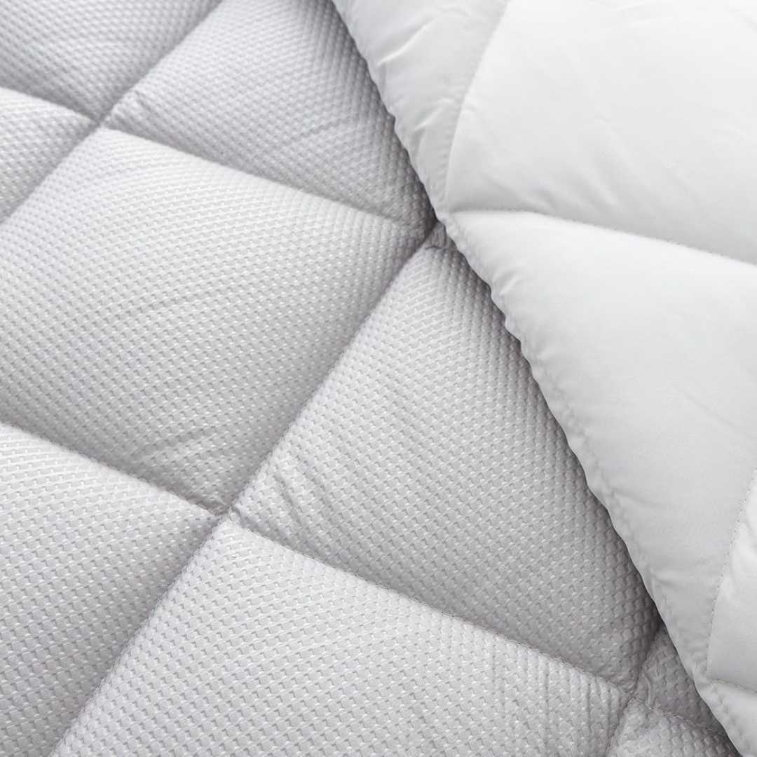 Novotextil- Couette bicolore. microfibre. Densité 350gr/m2 Gris