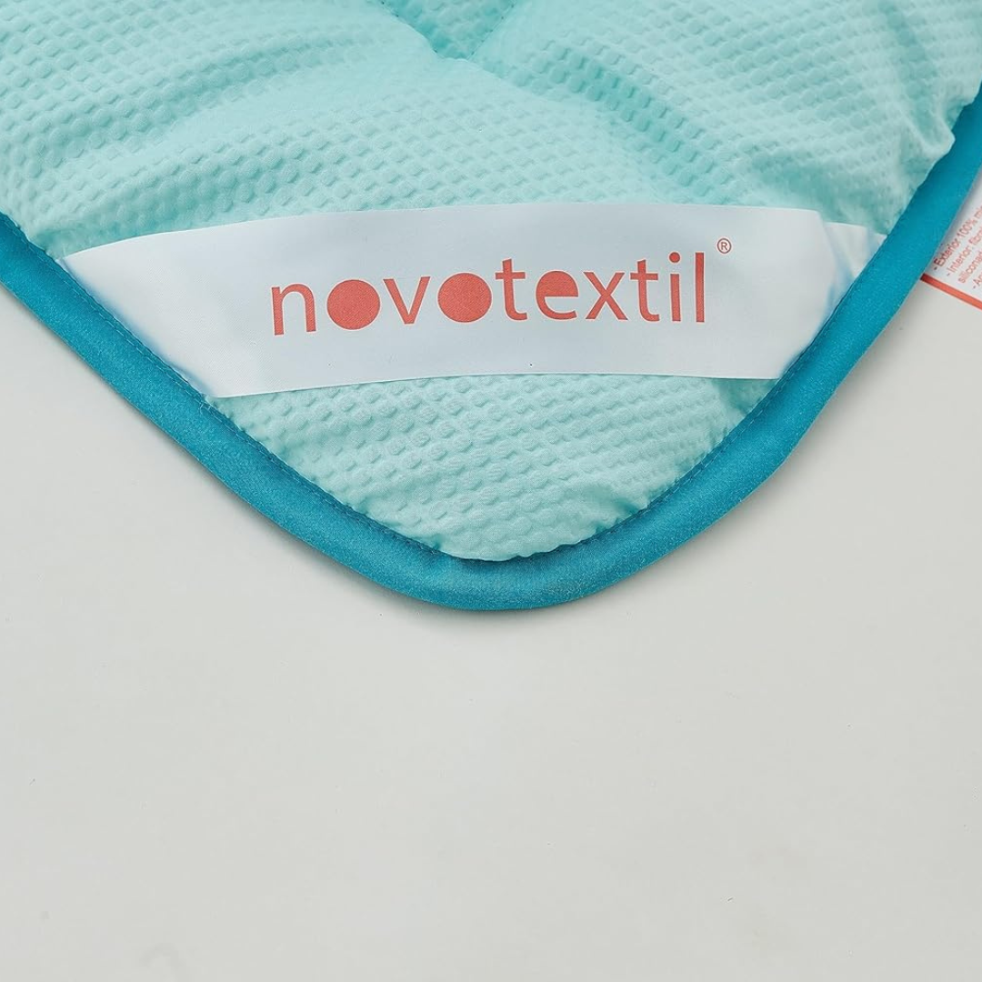 Novotextil- Couette bicolore. microfibre. Densité 350gr/m2 Turquoise